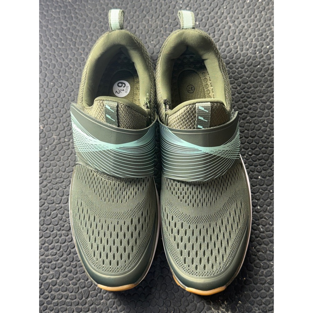 TIEM Slipstream Cycling Shoes Olive Green Mint Indoor Sneakers Womens 6.5 SPD
